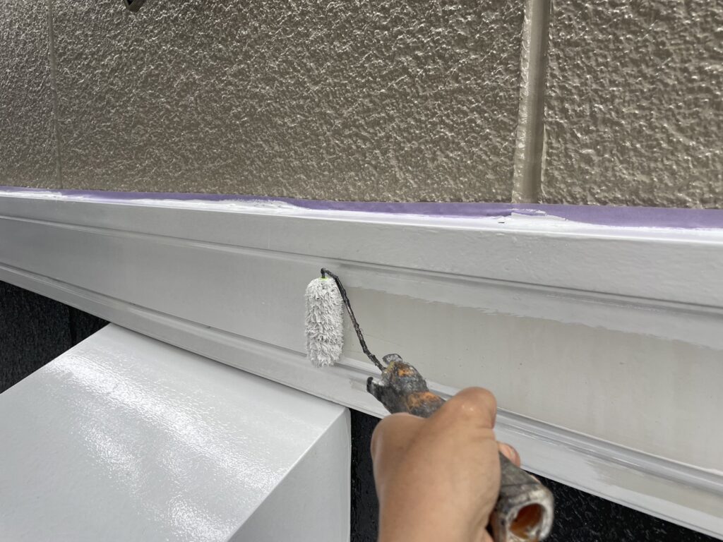 塗装1回目施工中