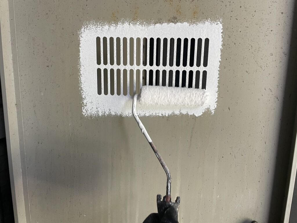 錆止め施工中