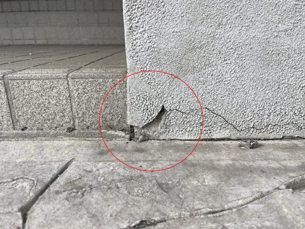 基礎補修施工前