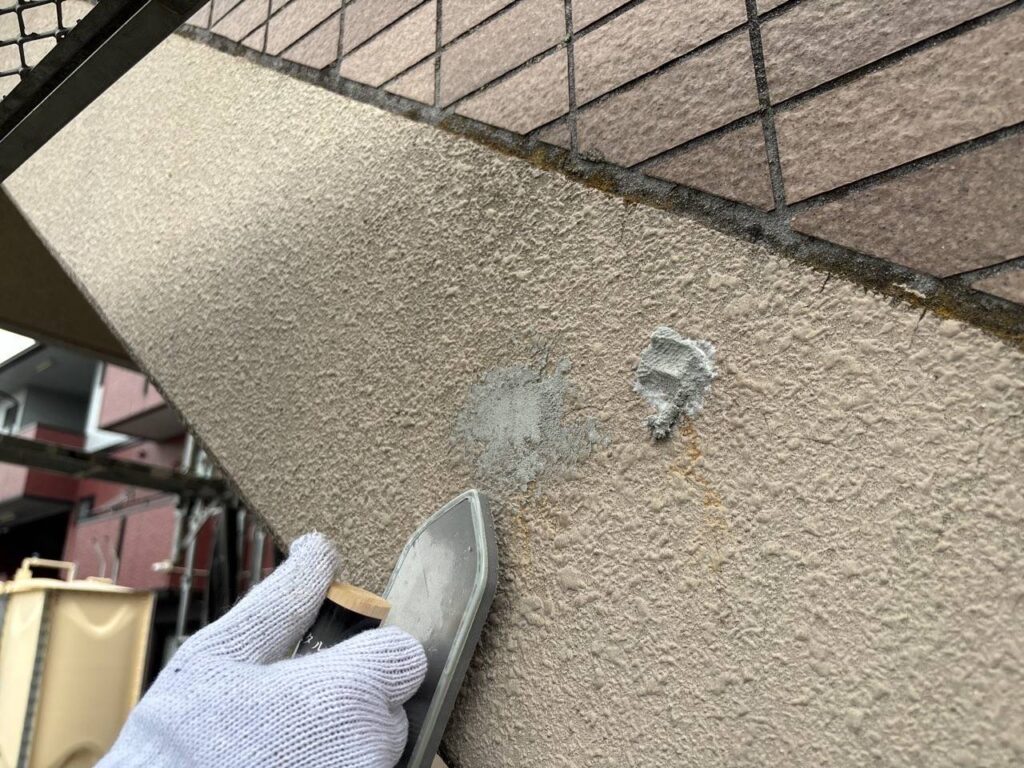 ①モルタル補修