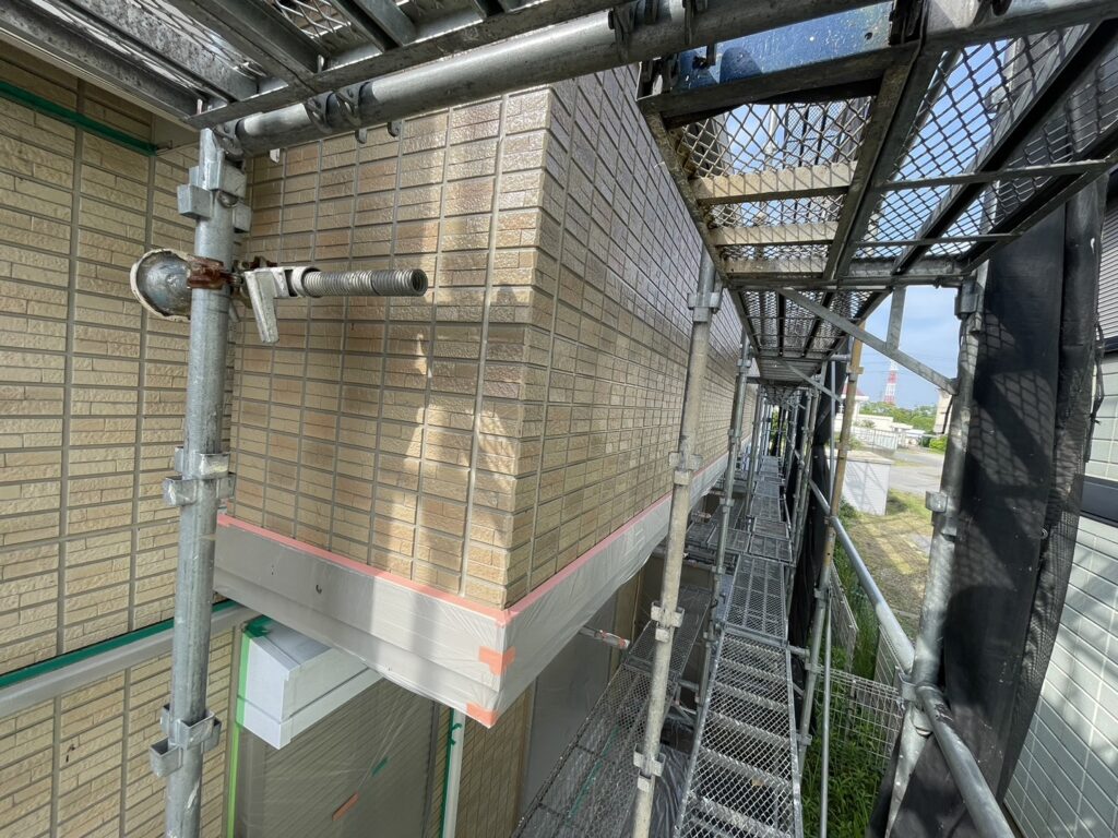 中塗り施工後
