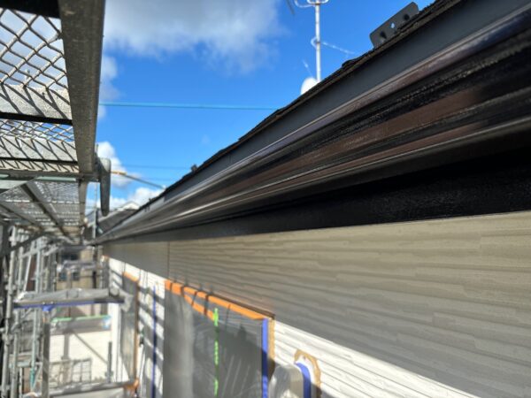 千葉県市原市S様邸　付帯塗装（破風板・横樋塗装）