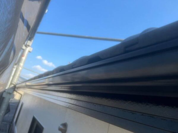 千葉県市原市K様邸　付帯塗装（破風・横樋・縦樋・シャッターBOX塗装）