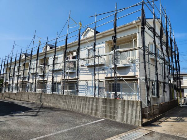 【大規模修繕工事】千葉県袖ケ浦市アパート　工事着工