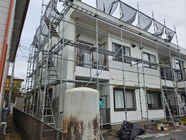【大規模修繕工事】千葉県市原市アパート　工事着工