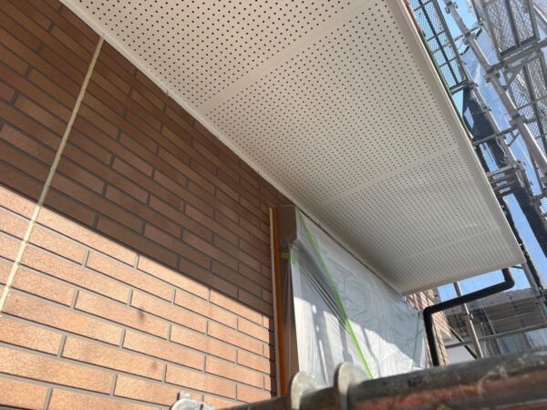 千葉県市原市S様邸 付帯塗装(軒天塗装)