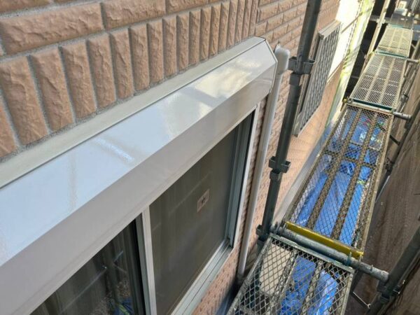 千葉県市原市A様邸　付帯塗装（破風板・横樋・縦樋・シャッターBOX塗装）