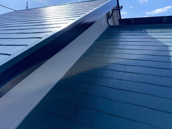 千葉県市原市H様邸　付帯塗装（破風・横樋・縦樋・シャッターBOX塗装）