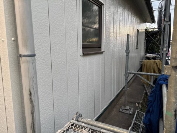 千葉県市原市I様邸車庫　外壁・破風・軒天塗装