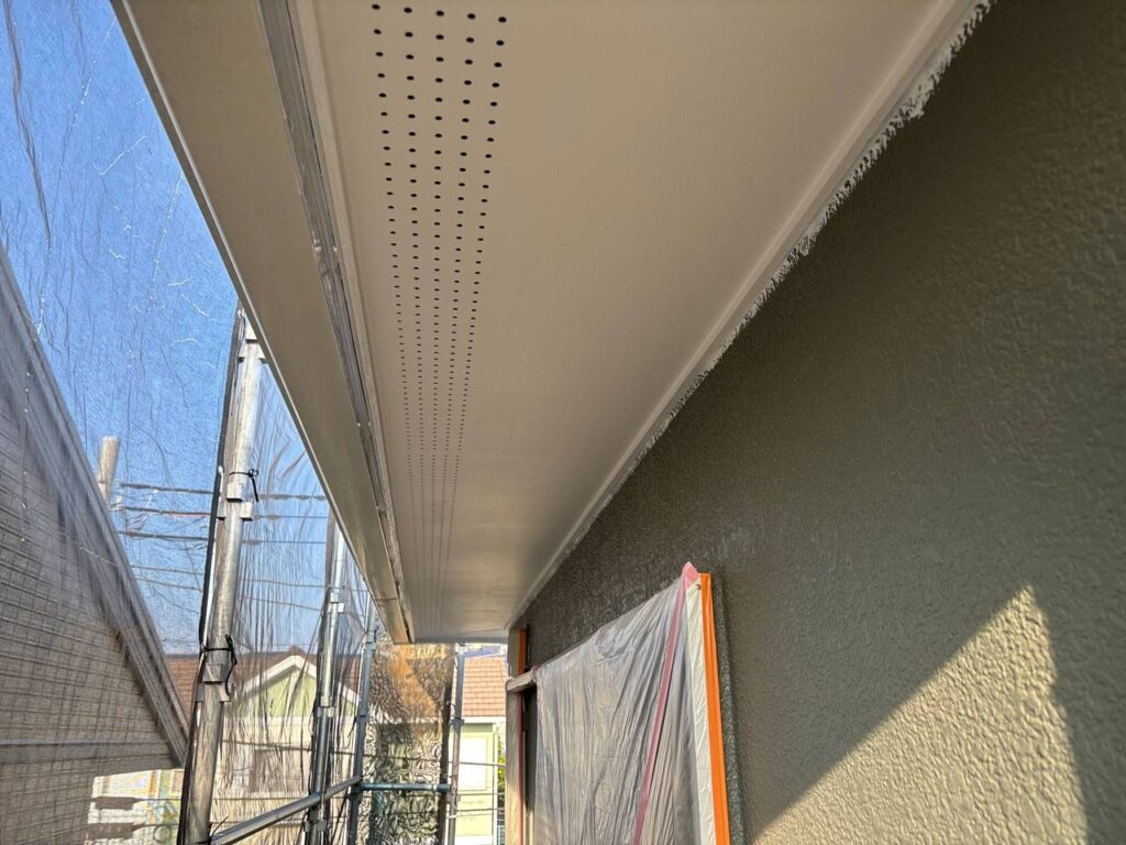 千葉県千葉市M様邸　付帯塗装（軒天塗装）
