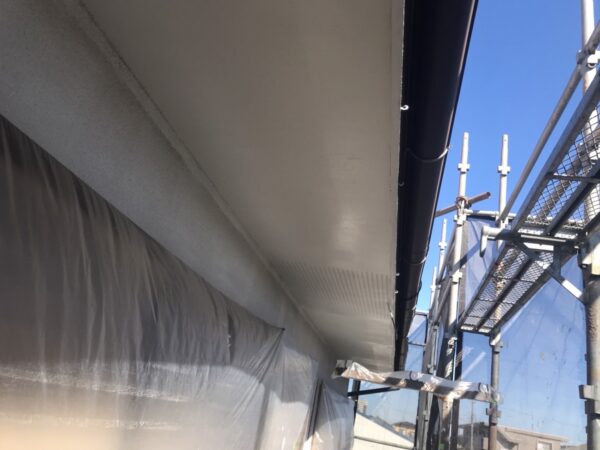 千葉県市原市T様邸　付帯塗装（軒天塗装）