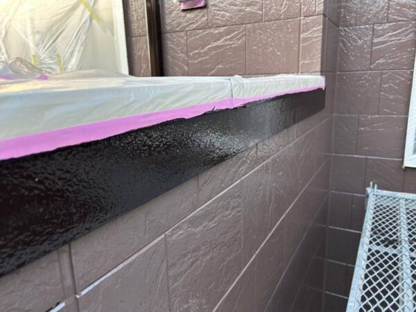 千葉県市原市T様邸　付帯塗装（縦樋・シャッターBOX・帯板塗装）