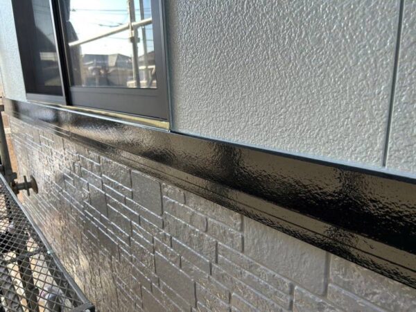 千葉県市原市M様邸　付帯塗装（帯板塗装）