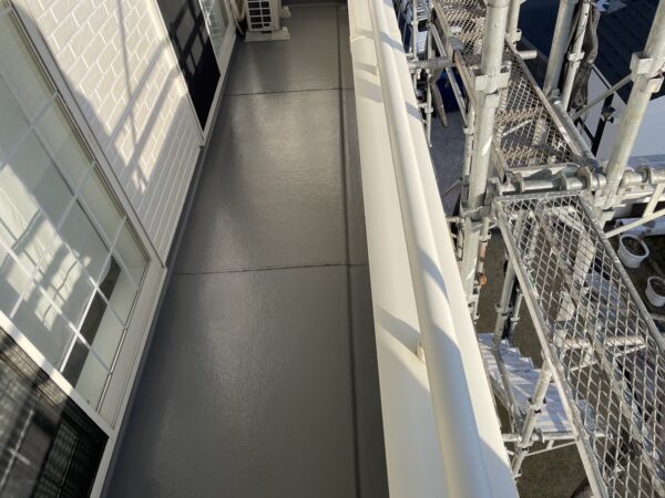 千葉県市原市K様邸　ベランダ塗装