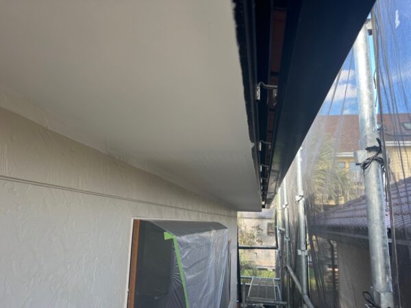 千葉県市原市K様邸　付帯塗装（軒天塗装）