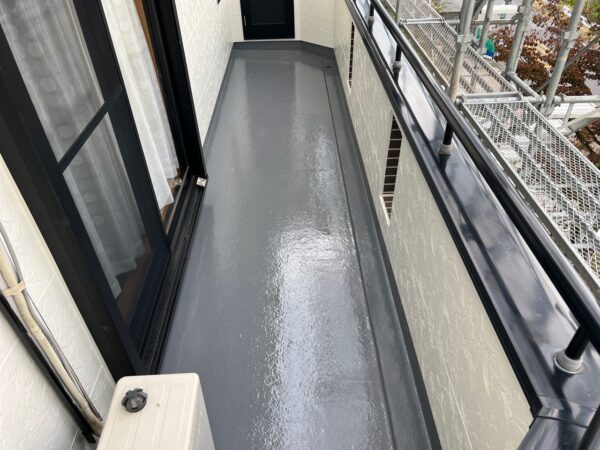 千葉県市原市K様邸　ベランダ塗装