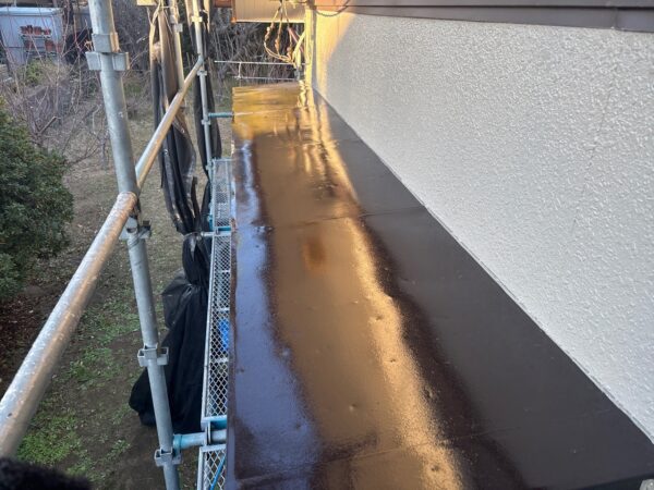 千葉県市原市S様邸　付帯塗装（鉄部・霧除け・外灯塗装）