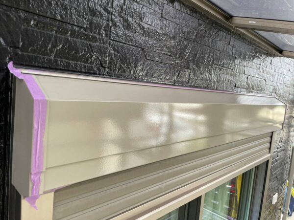 千葉県市原市F様邸　付帯塗装（シャッターBOX・水切り・スリムダクト・換気口塗装）