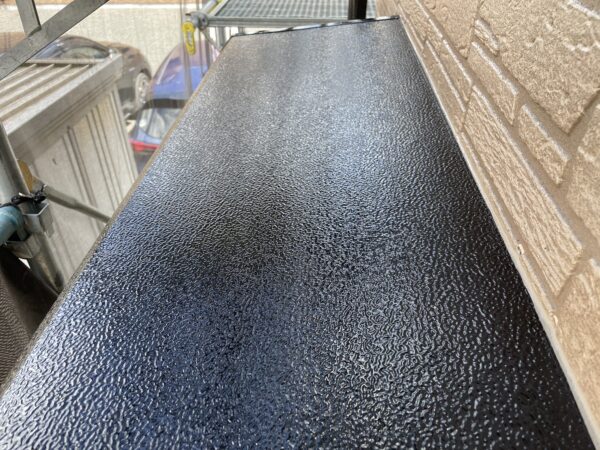 千葉県四街道市H様邸　付帯塗装（水切り・霧除け・換気フード・物干し金具塗装）