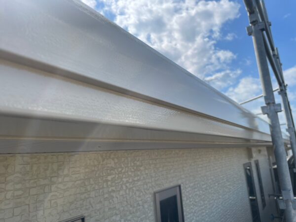 千葉県袖ケ浦市S様邸　付帯塗装（破風板・横樋・縦樋・玄関ドア塗装）