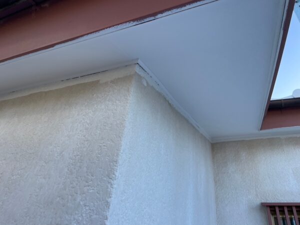 千葉県市原市K様邸　付帯塗装（軒天塗装）