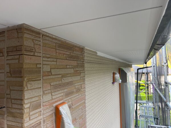 千葉県市原市I様邸　付帯塗装（軒天塗装）