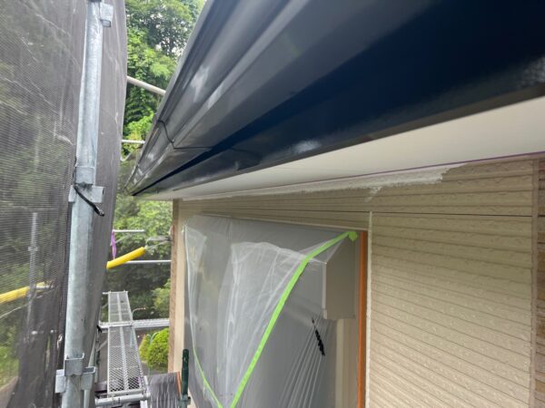 千葉県市原市T様邸　付帯塗装（破風板塗装）