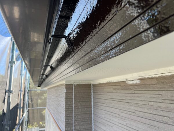 千葉県いすみ市O様邸　付帯塗装（破風板塗装）