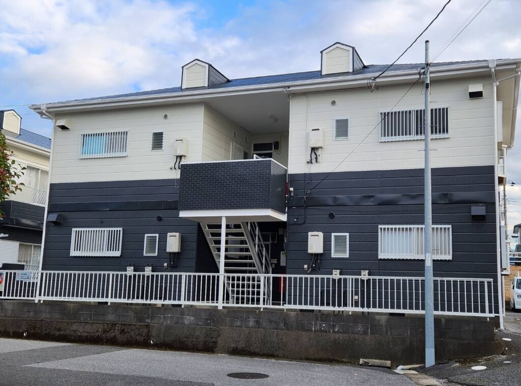 千葉県袖ケ浦市アパート 屋根・外壁塗装 プレミアム無機塗料