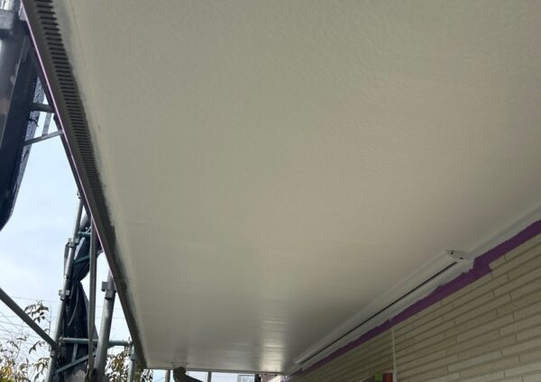 千葉県袖ケ浦市S様邸　付帯塗装（軒天塗装）