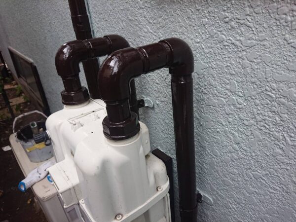 千葉県千葉市U様邸　付帯塗装（ガスメーターパイプ・ガス管塗装）