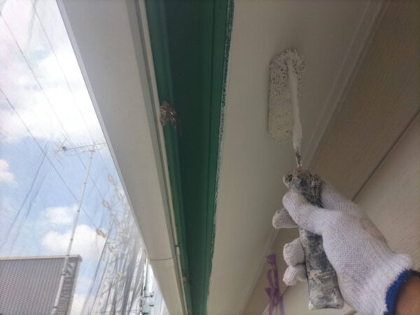 千葉県市原市W様邸　付帯塗装（軒天塗装）