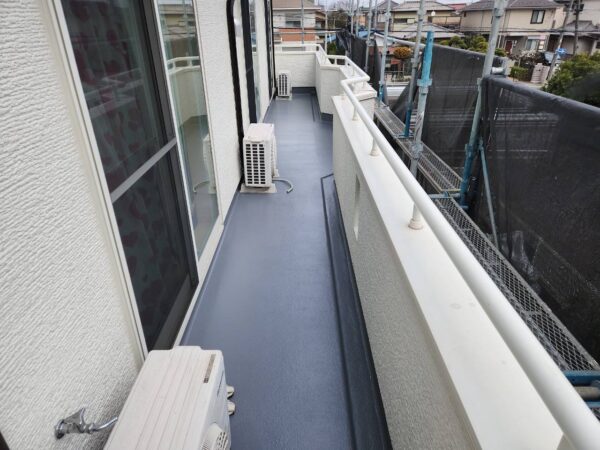 千葉県市原市K様邸　ベランダ塗装