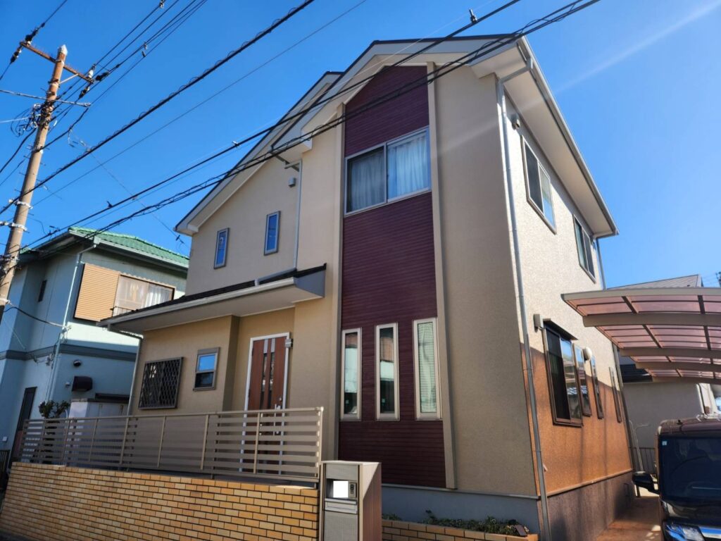 千葉県千葉市H様邸　屋根・外壁塗装工事完了