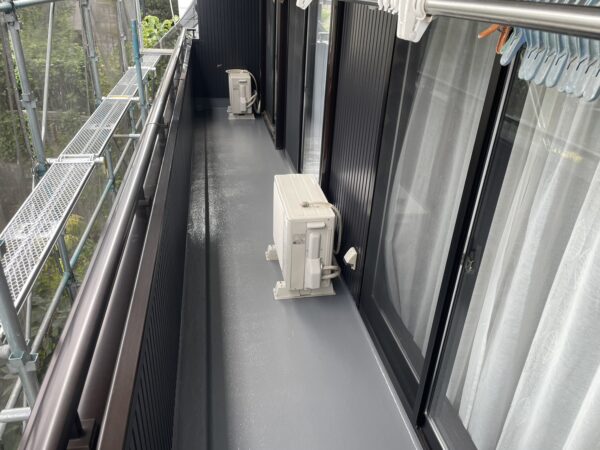 千葉県市原市I様邸　ベランダ塗装