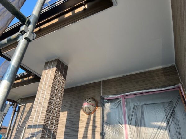 千葉県いすみ市O様邸　付帯塗装（軒天塗装）