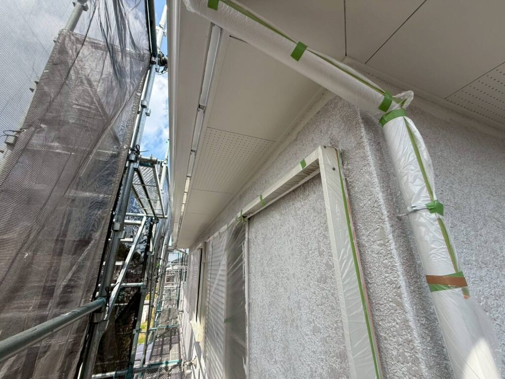 千葉県市原市I様邸　付帯塗装（軒天塗装）