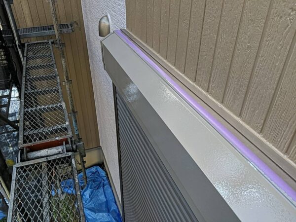 千葉県市原市F様邸　付帯塗装（縦樋・シャッターBOX装）