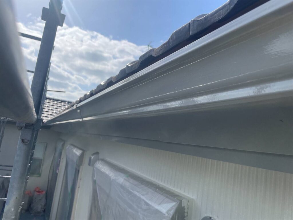 千葉県市原市O様邸　付帯塗装（破風・横樋・縦樋塗装）