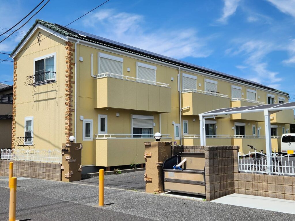 千葉県市原市アパート　外壁塗装　プレミアム無機塗料